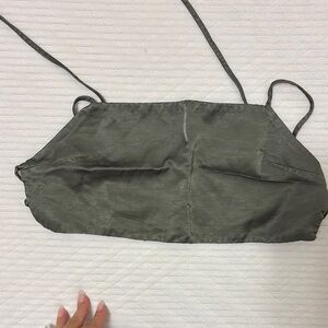 Zara Olive Green Crop Top